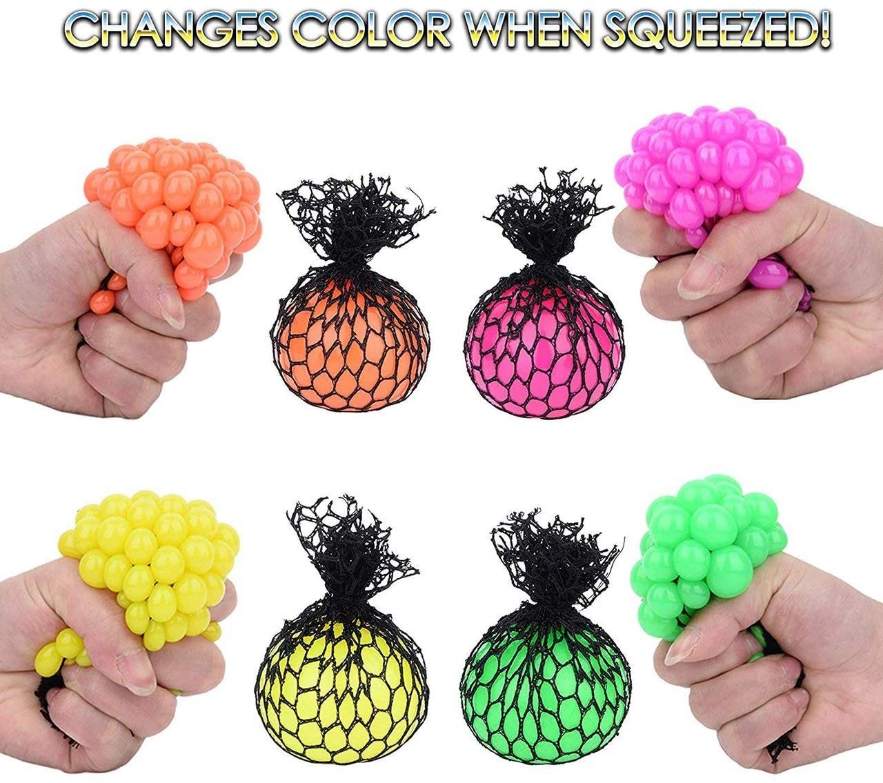 rainbow mesh stress ball